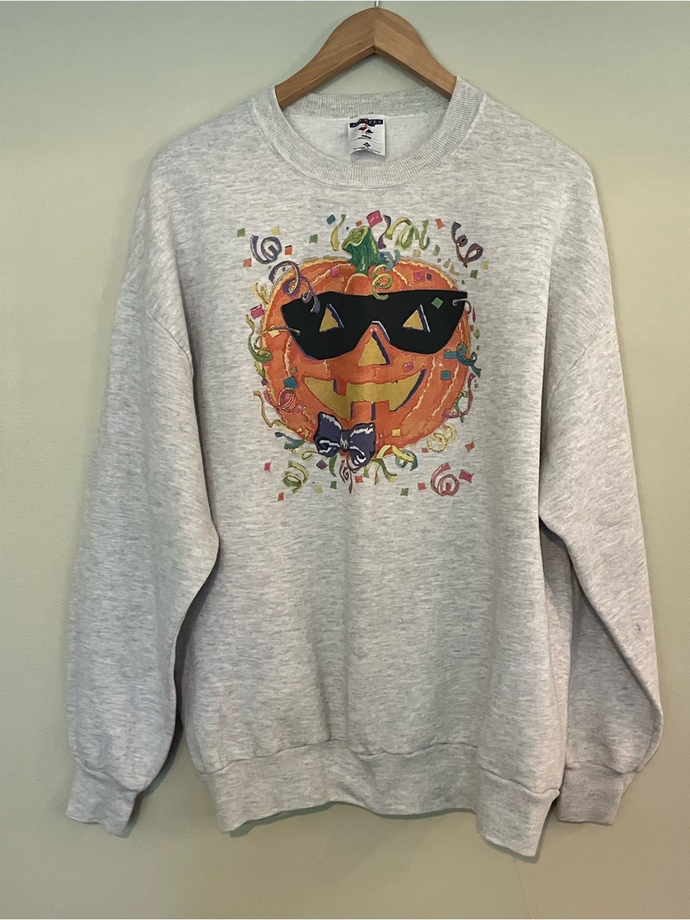 Vintage Handmade Pumpkin Sweatshirt - Picture 1 of 4